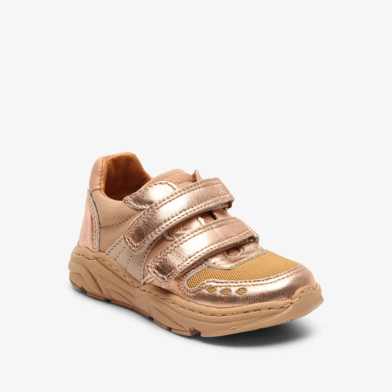 bisgaard ray gold toddler shoes