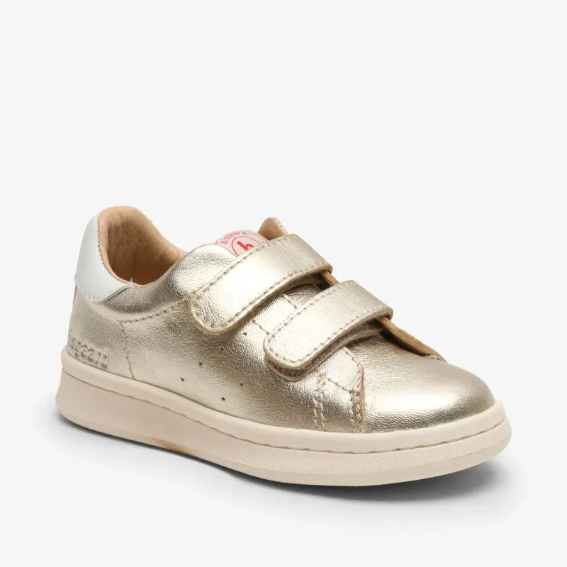 bisgaard renee gold baby shoes