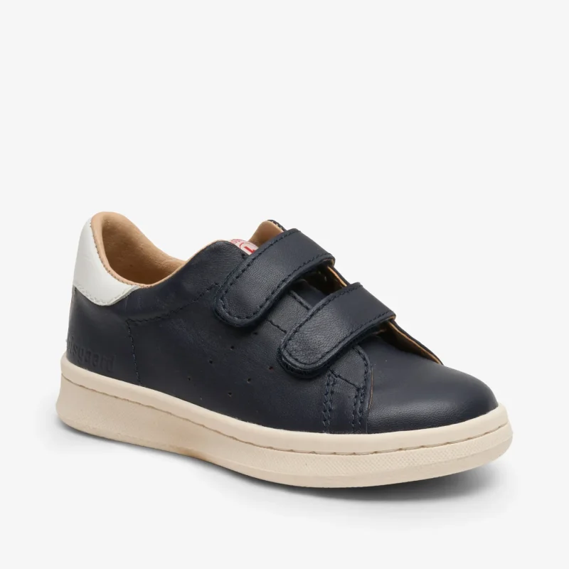 bisgaard renee navy soft sole baby shoe