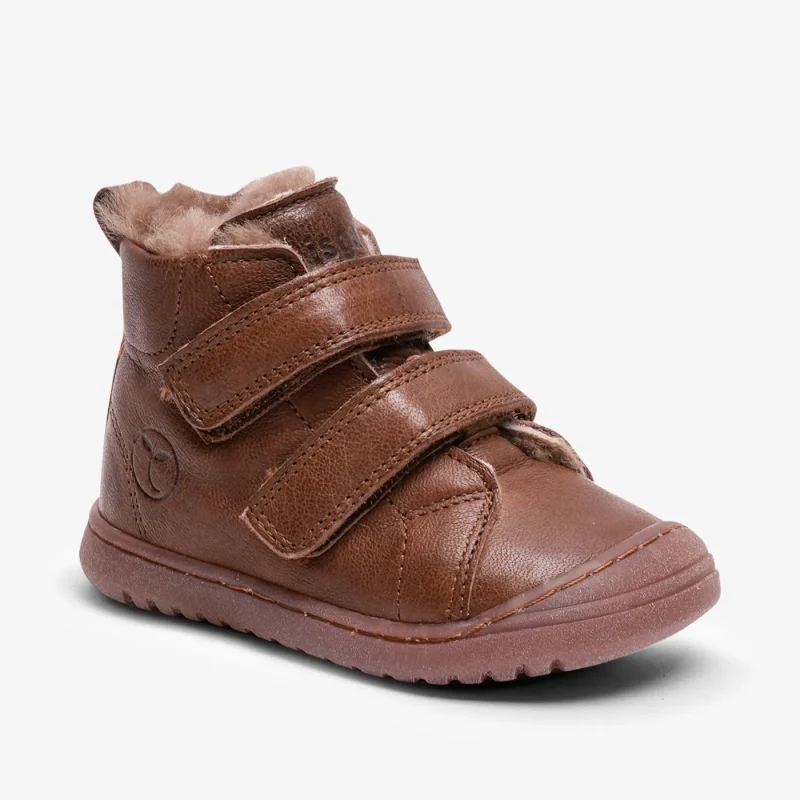 bisgaard rudi v lamb coffee toddler shoes