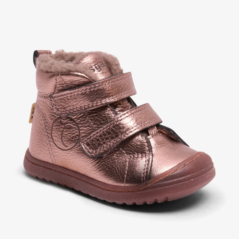 bisgaard rudi v tex rose gold metallic shoes