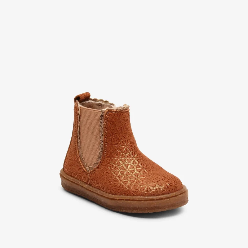 bisgaard siggi gold baby shoe