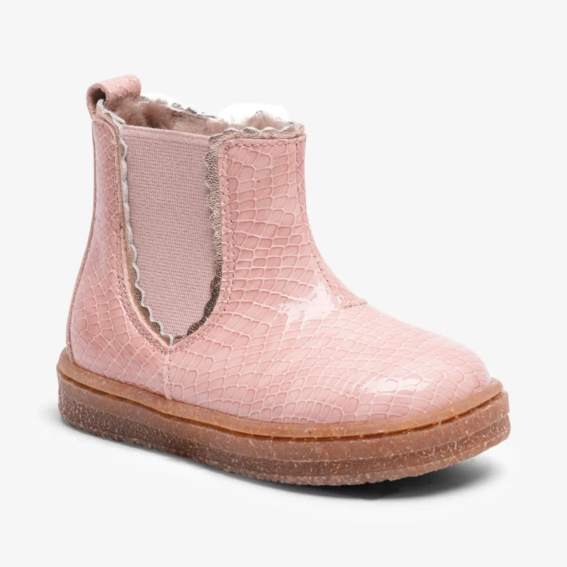 bisgaard siggi pink lamb croco shoes