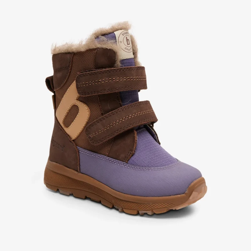 bisgaard spencer plum text sneaker