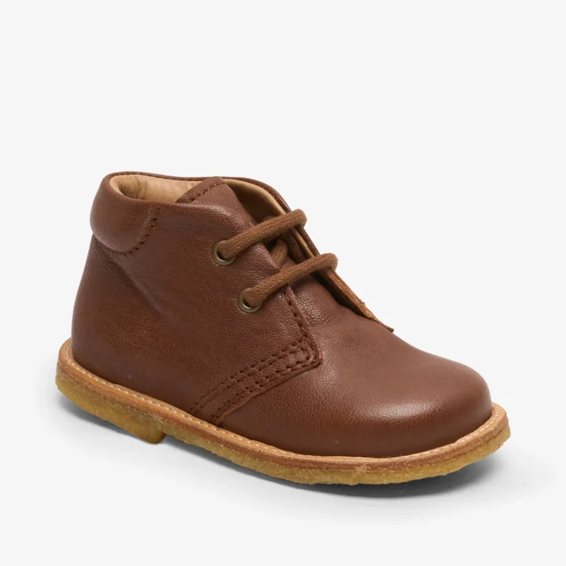 bisgaard tan leather casual shoes