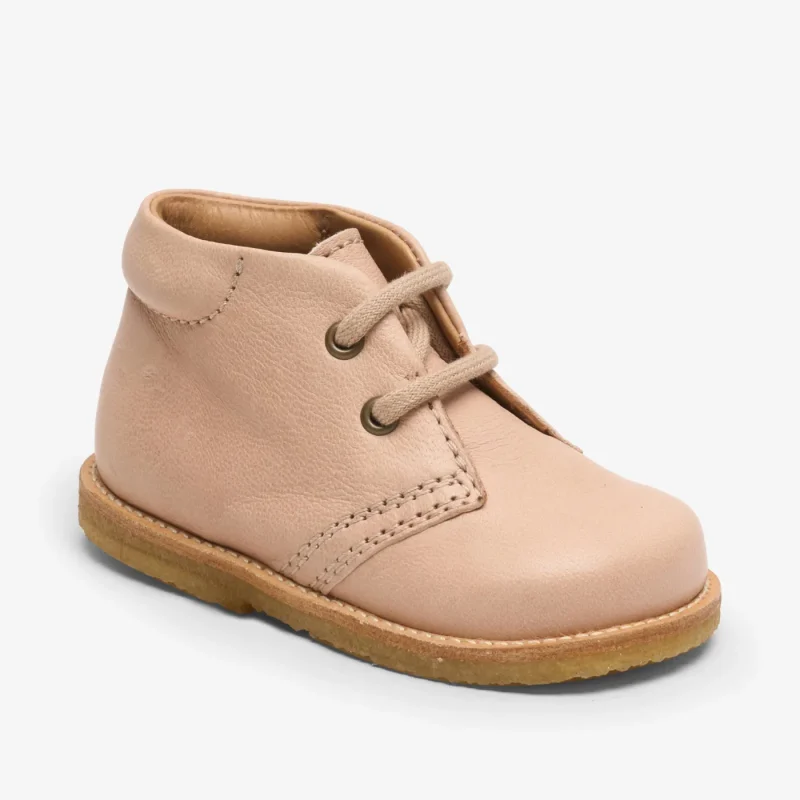 bisgaard vanilla lace up toddler shoes