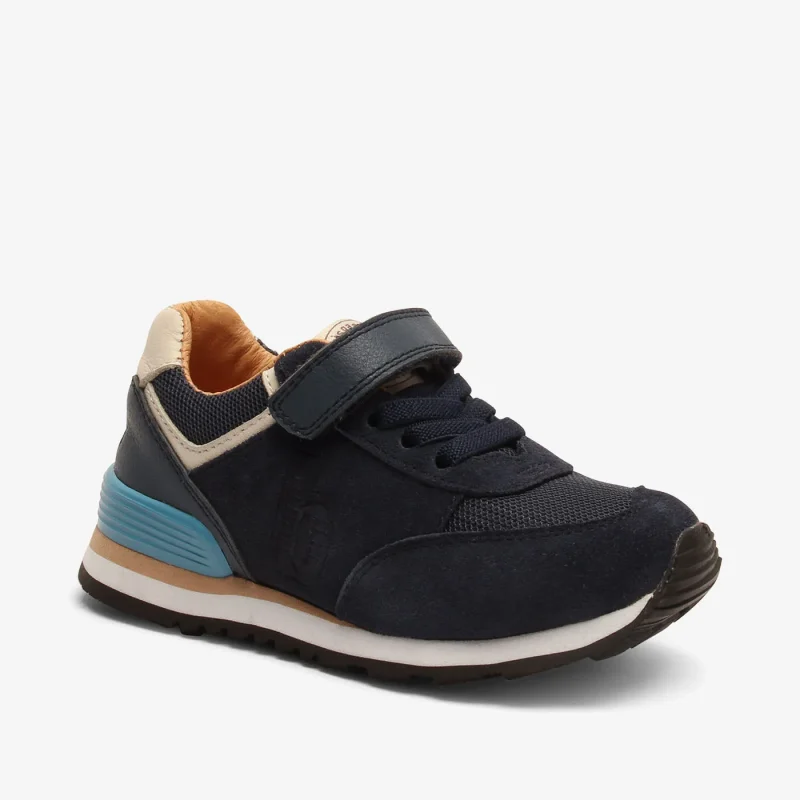 bisgaard wald navy leather shoes