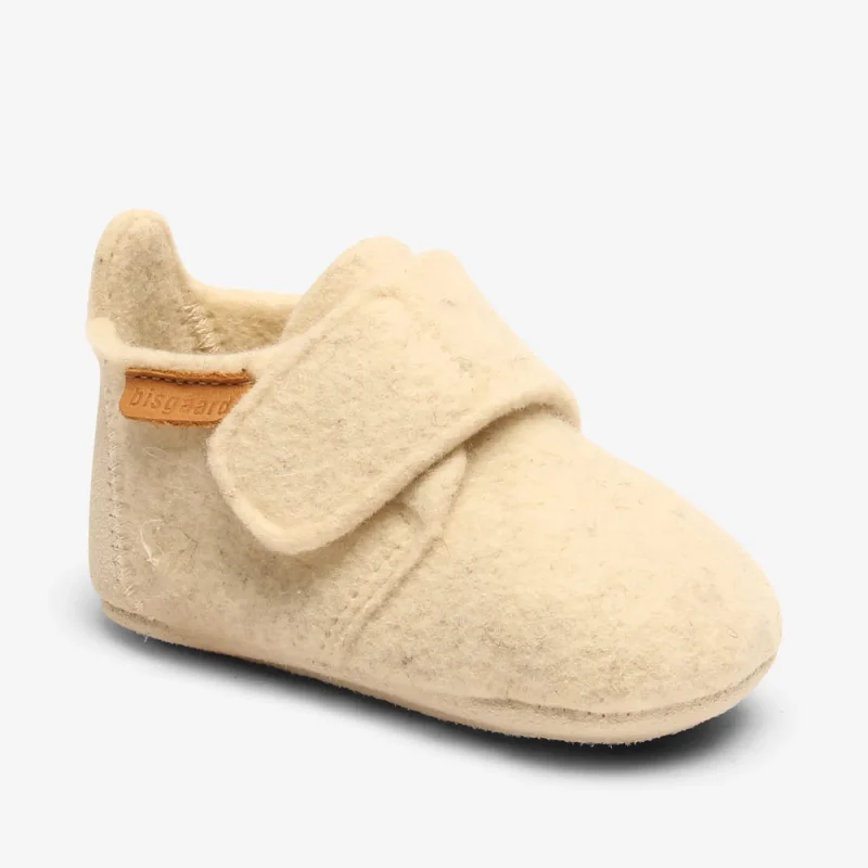 bisgaard wool crepe baby shoes