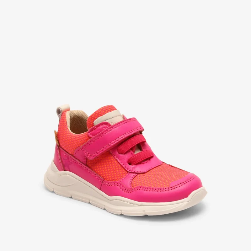 neon pink bisgaard pan e tex sneakers